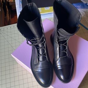 INCH2 LEATHER BROGUE BOOTS